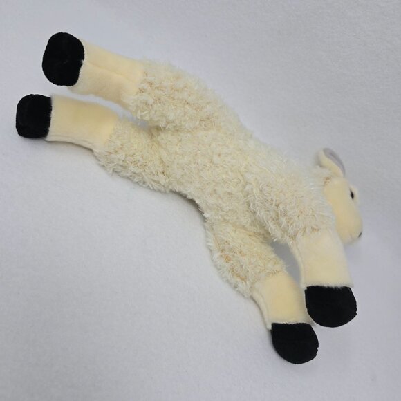 Aurora Handmade Plush Flopsie Llama Toy 12" Cream Soft Polyester Stuffed Animal - Picture 12 of 13